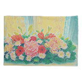 Farbige Blume Kissenbezug (Rückseite)