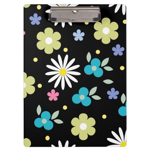 Farbige Blume Klemmbrett (Vorderseite)