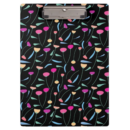 Farbige Blume Klemmbrett (Vorderseite)