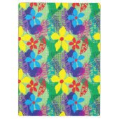 Farbige Blume Klemmbrett (Rückseite)