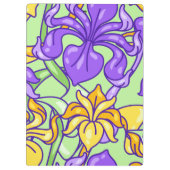 Farbige Blume Klemmbrett (Rückseite)