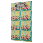 Farbige Blume Klemmbrett (Links)