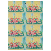 Farbige Blume Klemmbrett (Rückseite)