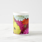 Farbige Blume Knochen China Tasse (Vorderseite)
