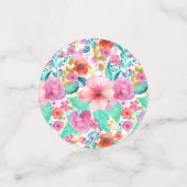 Farbige Blume Konfetti (Klein Vorderseite)