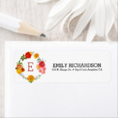 Farbige Blume Kränzetikett (Insitu)