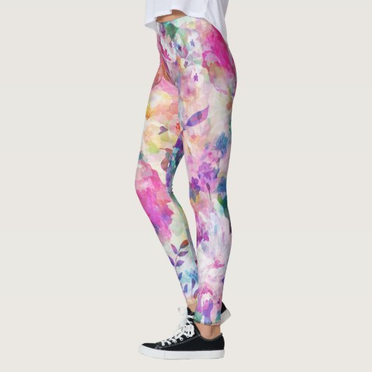 Farbige Blume Leggings (Links)
