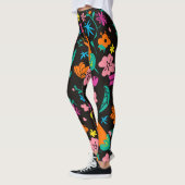 Farbige Blume Leggings (Links)