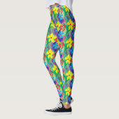 Farbige Blume Leggings (Links)