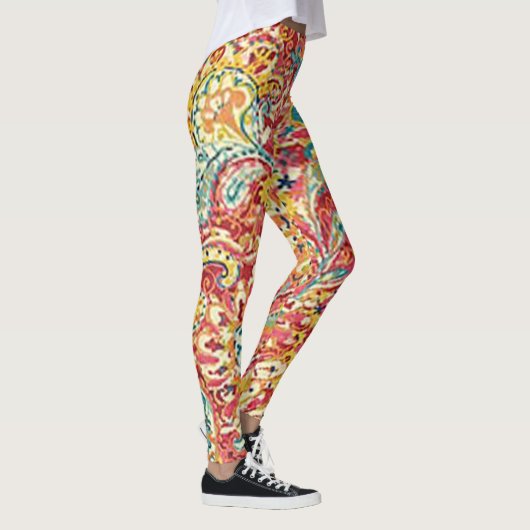 Farbige Blume Leggings (Rechts)