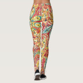 Farbige Blume Leggings (Rückseite)