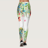 Farbige Blume Leggings (Rückseite)