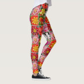 Farbige Blume Leggings (Rechts)