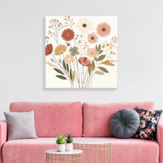 Farbige Blume Leinwand Art (Insitu (Wohnzimmer))