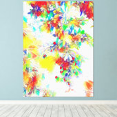 Farbige Blume Leinwanddruck (Insitu (Holzboden))