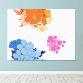 Farbige Blume  Leinwanddruck (Insitu (Holzboden))