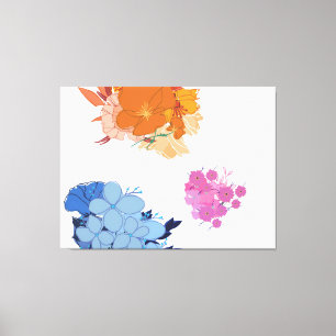 Farbige Blume  Leinwanddruck