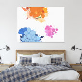 Farbige Blume  Leinwanddruck (Insitu (Schlafzimmer))