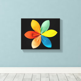 Farbige Blume Leinwanddruck