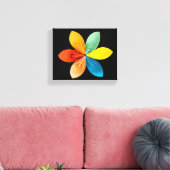 Farbige Blume Leinwanddruck (Insitu (Wohnzimmer))