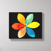 Farbige Blume Leinwanddruck (Vorderseite)