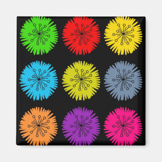 Farbige Blume Magnet