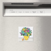 Farbige Blume Magnet (In Situ (Geschirrspüler))