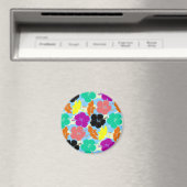 Farbige Blume Magnet (In Situ (Geschirrspüler))