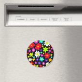 Farbige Blume Magnet (In Situ (Geschirrspüler))