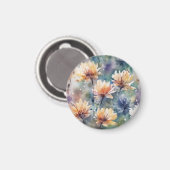 Farbige Blume Magnet (Vorderseite/Rückseite)