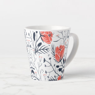 Farbige Blume     Milchtasse