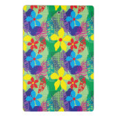 Farbige Blume Mini Klemmbrett (Rückseite)