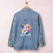 Farbige Blume mit Namen Jeansjacke (Hangar)