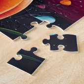 farbige Blume mit Regentropfen Puzzle (Seite)