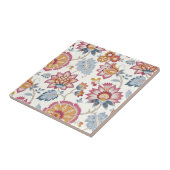 Farbige Blume mit Sweatfliesen Fliese (Seite)