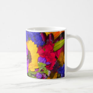 Farbige Blume Mix Tasse