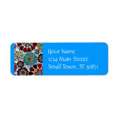 Farbige Blume Mosaikkreise Blasen Design (Vorne)