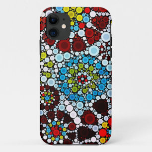 Farbige Blume Mosaikkreise Blasen Design Case-Mate iPhone Hülle