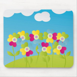 Farbige Blume Mousepad