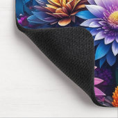 Farbige Blume Mousepad (Ecke)