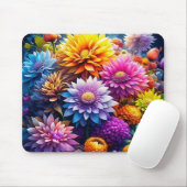 Farbige Blume Mousepad (Mit Mouse)
