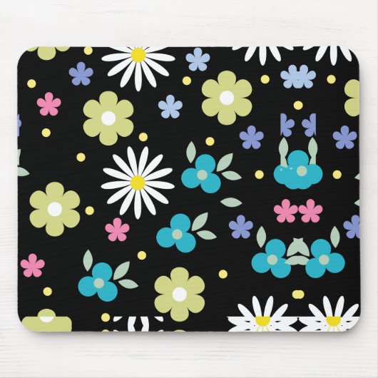 Farbige Blume Mousepad (Vorne)