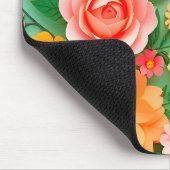 Farbige Blume Mousepad (Ecke)