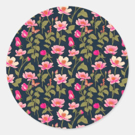 Farbige Blume-Muster 22 - Aufkleber