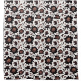 Farbige Blume Muster 23 - Duschvorhang (Vorderseite)