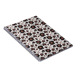 Farbige Blume Muster 23 - Spiral Notebook Notizblock