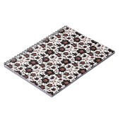 Farbige Blume Muster 23 - Spiral Notebook Notizblock (Linke Seite)
