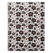 Farbige Blume Muster 23 - Spiral Notebook Notizblock (Vorderseite)