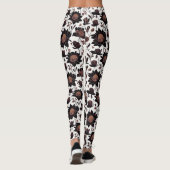 Farbige Blume Muster Design 23 - Leggings (Rückseite)