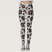 Farbige Blume Muster Design 23 - Leggings (Vorderseite)